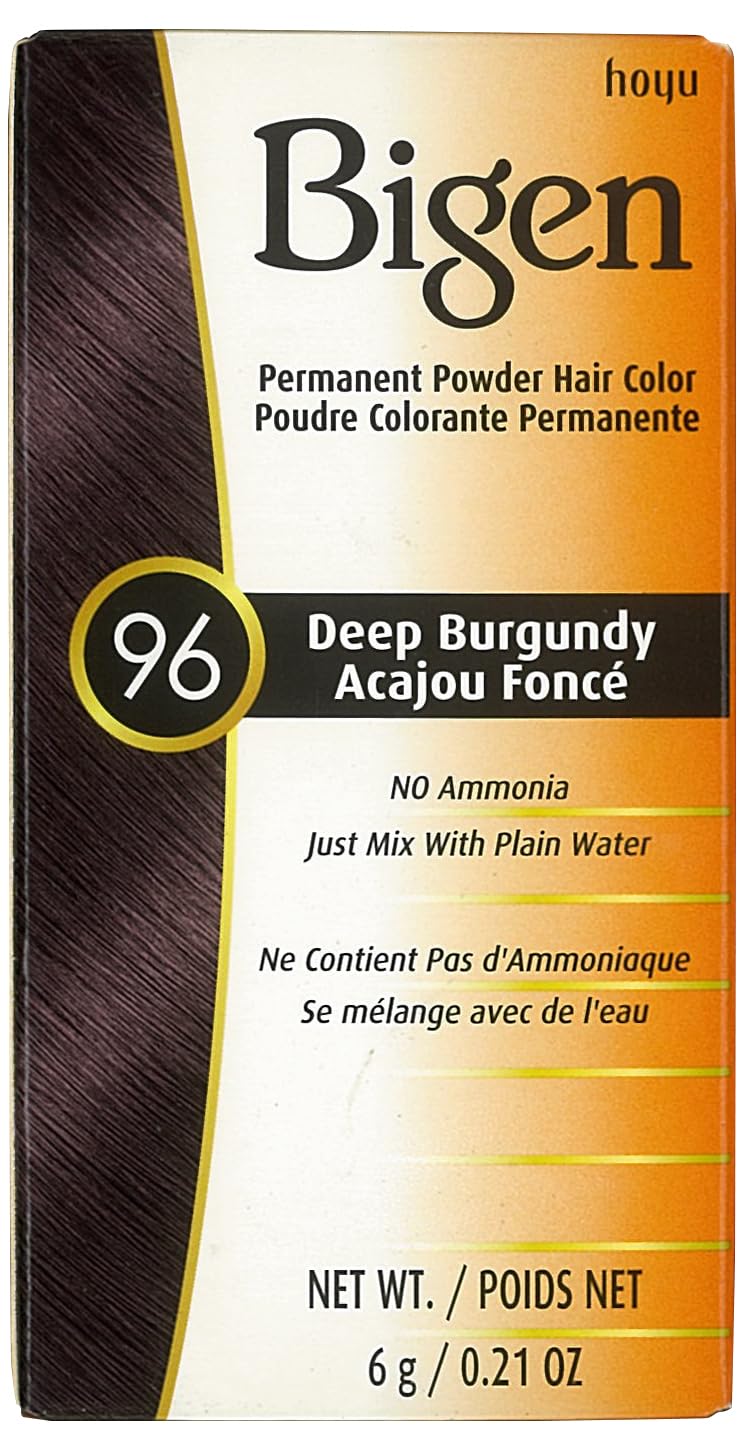 Bigen Permanent Powder Hair Color 96 Deep Burgundy 1 ea 0.21 oz Beauty & Personal Care Bigen