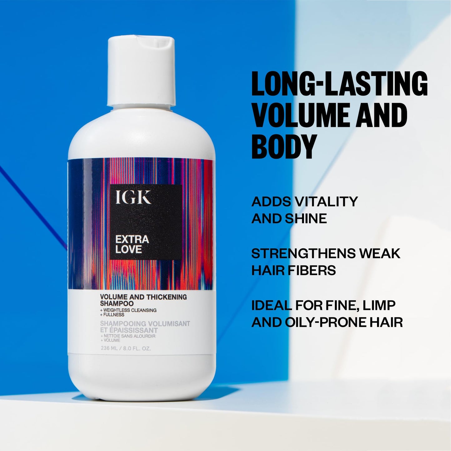 IGK Extra Love Volume and Thickening Shampoo 236 ml / 8 oz Beauty & Personal Care IGK