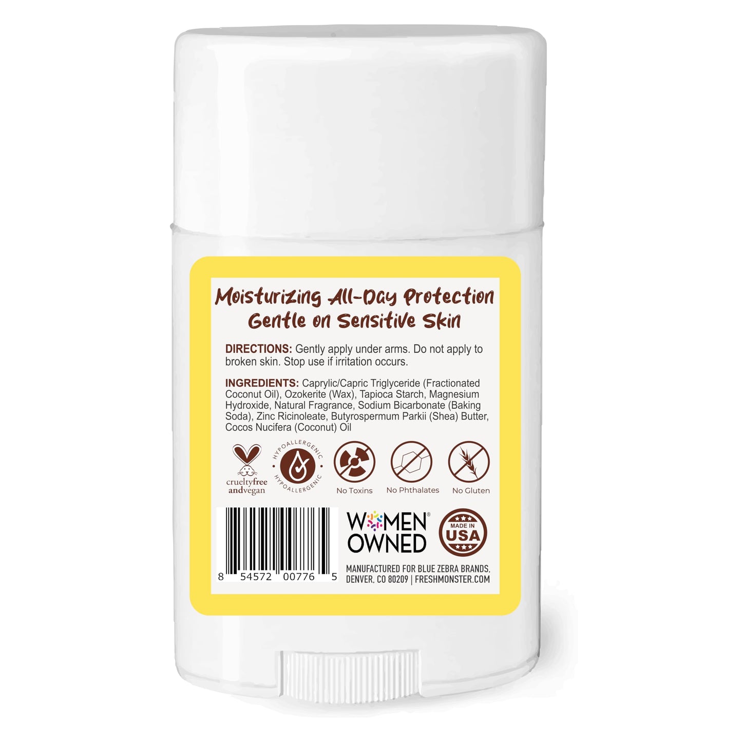 Fresh Monster Natural Deodorant for Kids & Teens I Mom's Choice Gold Award Winner - Aluminum-Free, Paraben-Free, Hypoallergenic I 24-Hour Protection I Beauty and Personal Care Fresh Monster