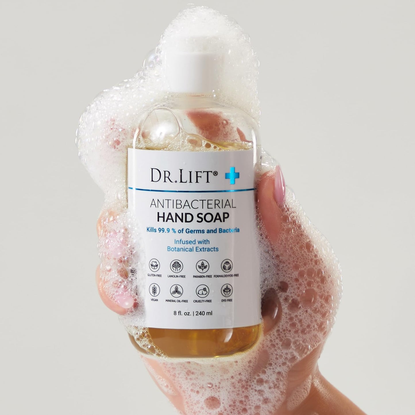 Dr. Lift Antibacterial Hand Soap, Light Scent, Daily Liquid Soap With Plant Extracts, Tea Tree, Willow Bark, and Oat, Gentle and Non Drying Beauty & Personal Care DR. LIFT