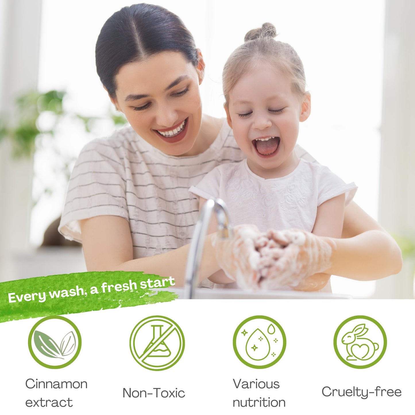 CinnaFarm Hand soap, from Cinnamon leaves extraction, cleansing and refreshing, natural ingredients, vitamin B5, no artificial flavors, fulfates Beauty & Personal Care CinnaFarm