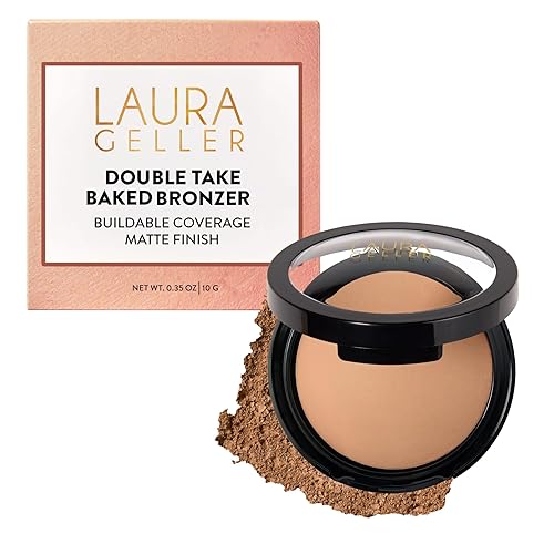 LAURA GELLER NEW YORK Double Take Baked Bronzer for Mature Skin, Fair | Matte Bronzing Powder for Natural-Looking Warmth & Soft Contour, Buildable Beauty & Personal Care LAURA GELLER NEW YORK