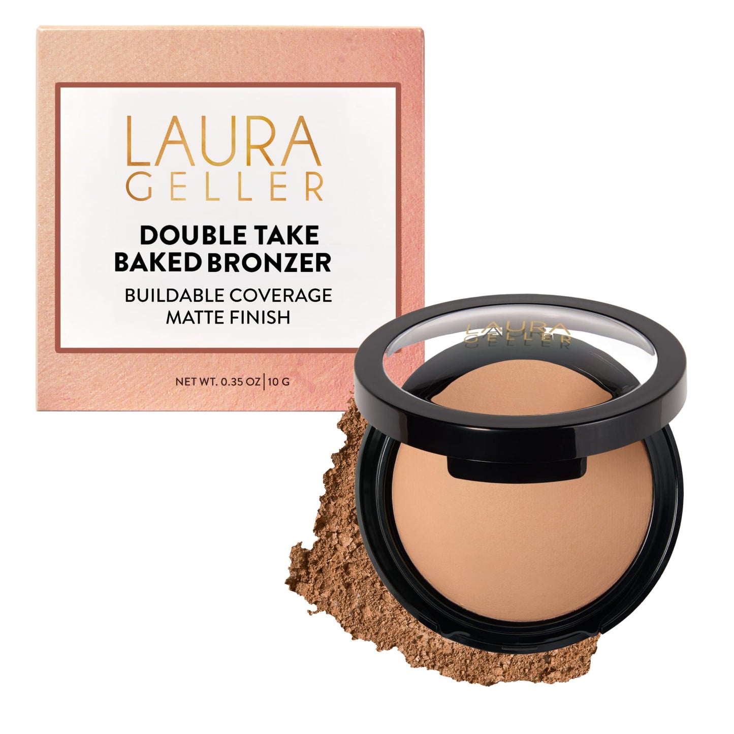 LAURA GELLER NEW YORK Double Take Baked Bronzer for Mature Skin, Fair | Matte Bronzing Powder for Natural-Looking Warmth & Soft Contour, Buildable Beauty & Personal Care LAURA GELLER NEW YORK