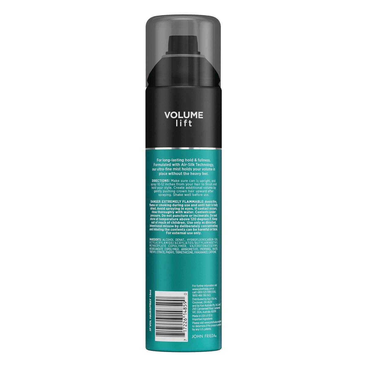 John Frieda Volume Lift Hairspray, Volumizing Hairspray with Air-Silk Technology for Fine or Flat Hair, Adds Body, Long-Lasting Hold, and Fullness for