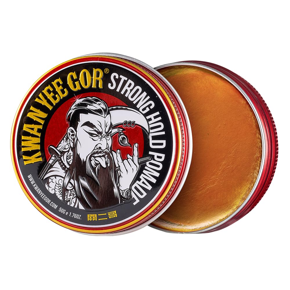 KWAN YEE GOR Strong Hold High Shine Hair Pomade 1.76oz for Men Styling Beauty & Personal Care KWAN YEE GOR