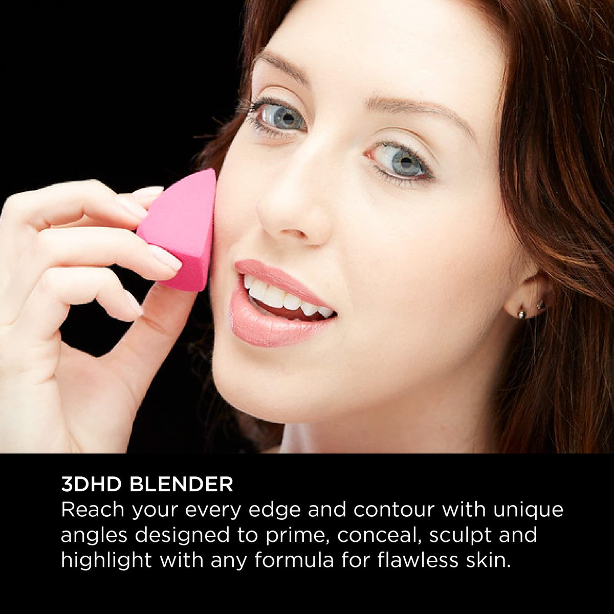 Sigma Beauty 3DHD Makeup Blender | Professional Makeup Sponge with Angled Edges | Prime, Conceal, Sculpt & Highlight | Vegan, Cruelty Free, Pink Beauty & Personal Care Sigma Beauty