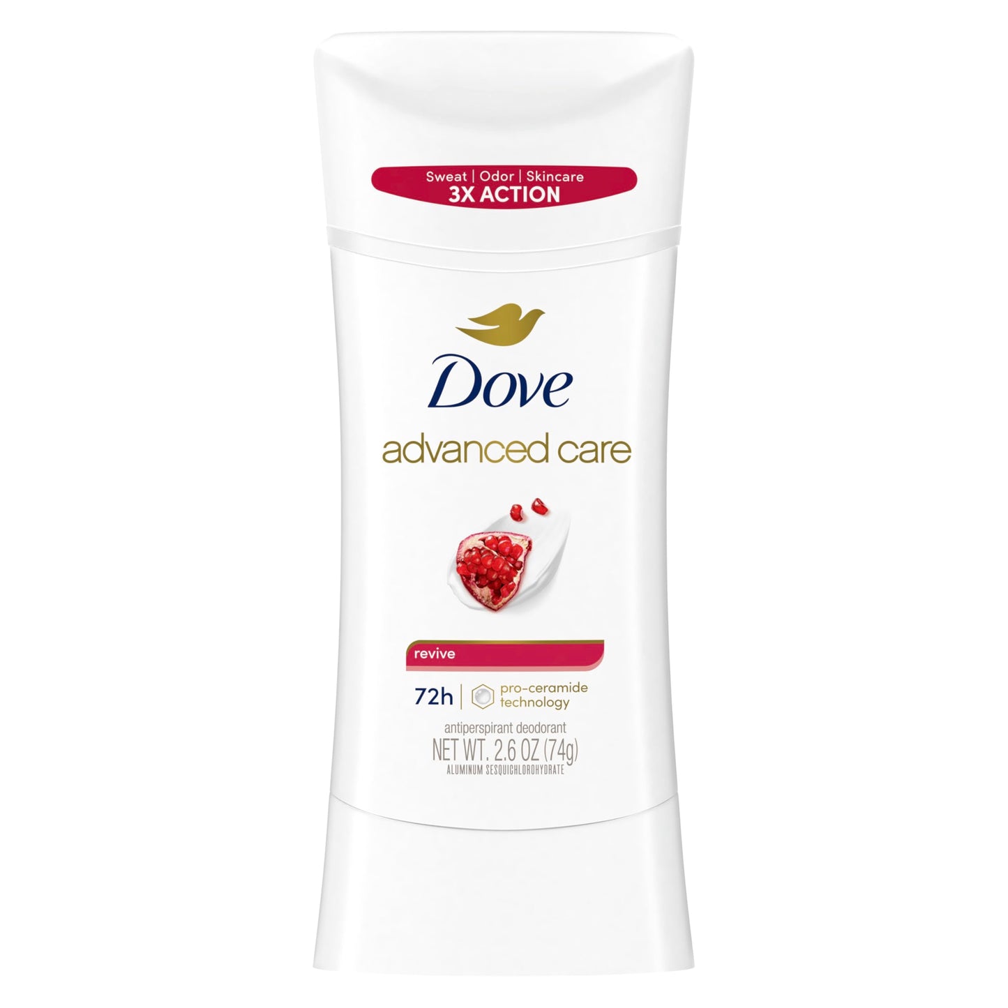 Dove Advanced Care Antiperspirant Deodorant Stick Revive to help skin barrier repair after shaving by boosting skin's ceramide levels 72 hour odor Beauty and Personal Care Dove