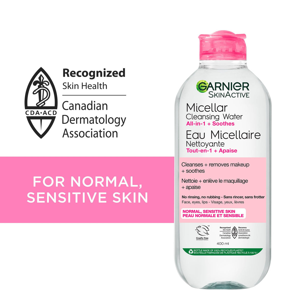Garnier SkinActive Micellar Cleasing Water All-in-1 23.7 oz.