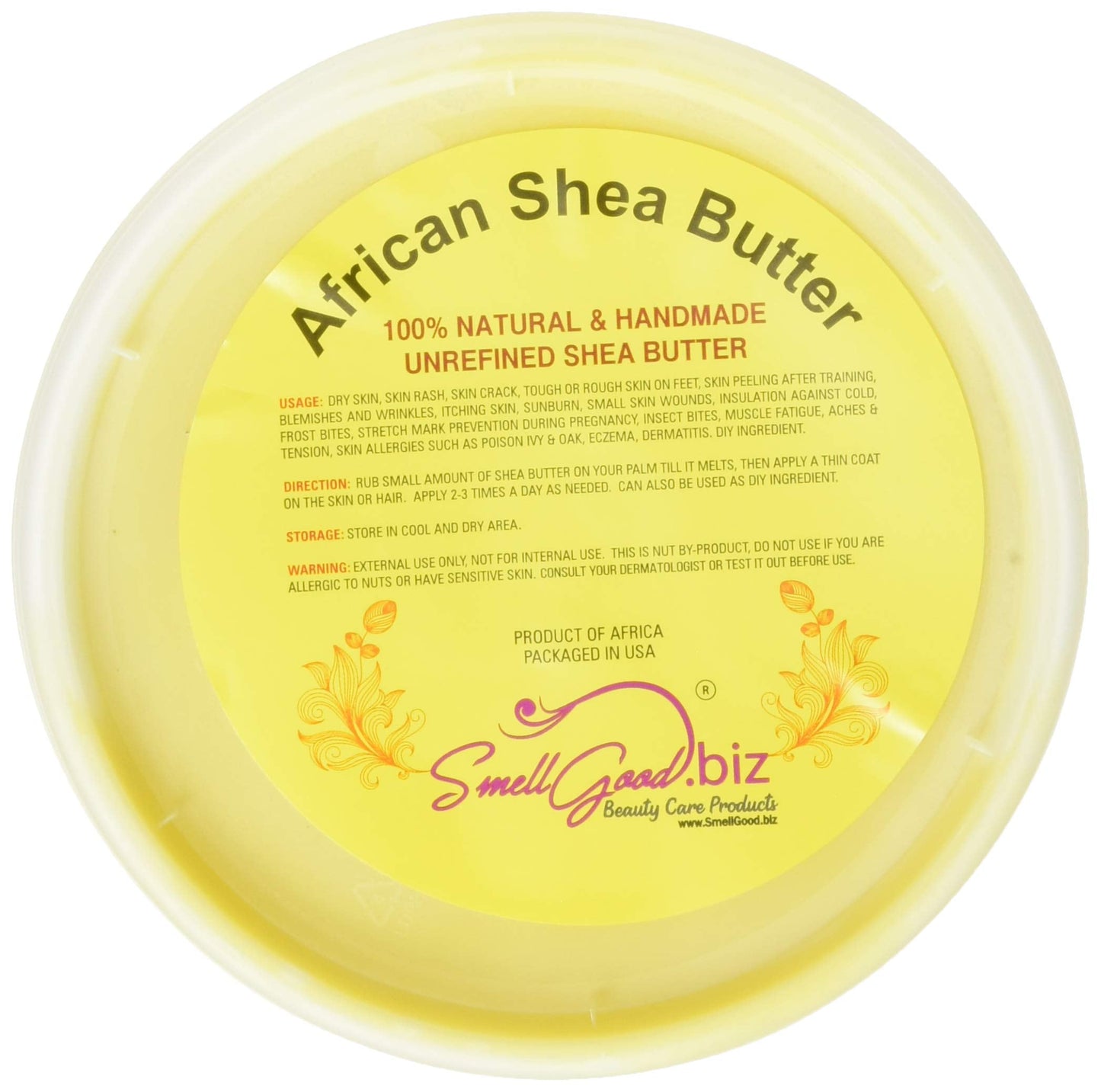 African Shea Butter 100% Natural 32oz Beauty & Personal Care SmellGood
