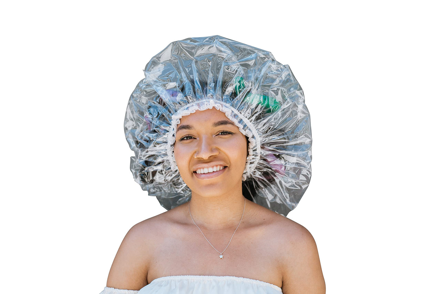 SuperCrownz Shower Cap Contains Larger Hairstyles, Braids, Dreadlocks, Afros, or Rollers Beauty and Personal Care SuperCrownz