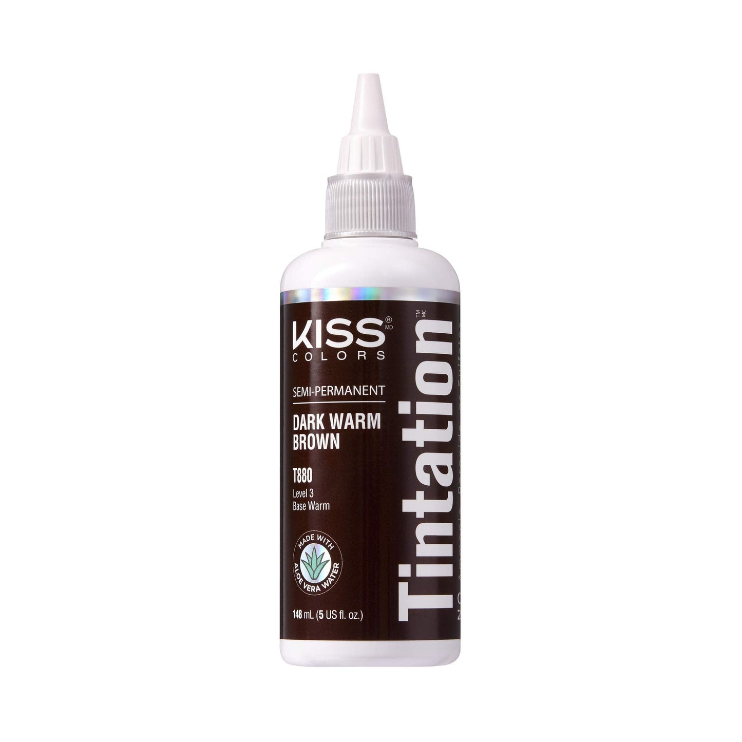 Red by Kiss Tintation Semi-Permanent Hair Color, Aloe Vera Water Based, Argan Oil, Olive Oil, Collagen & Keratin, Long-Lasting Color Dye (Dark Warm Beauty & Personal Care Red By Kiss