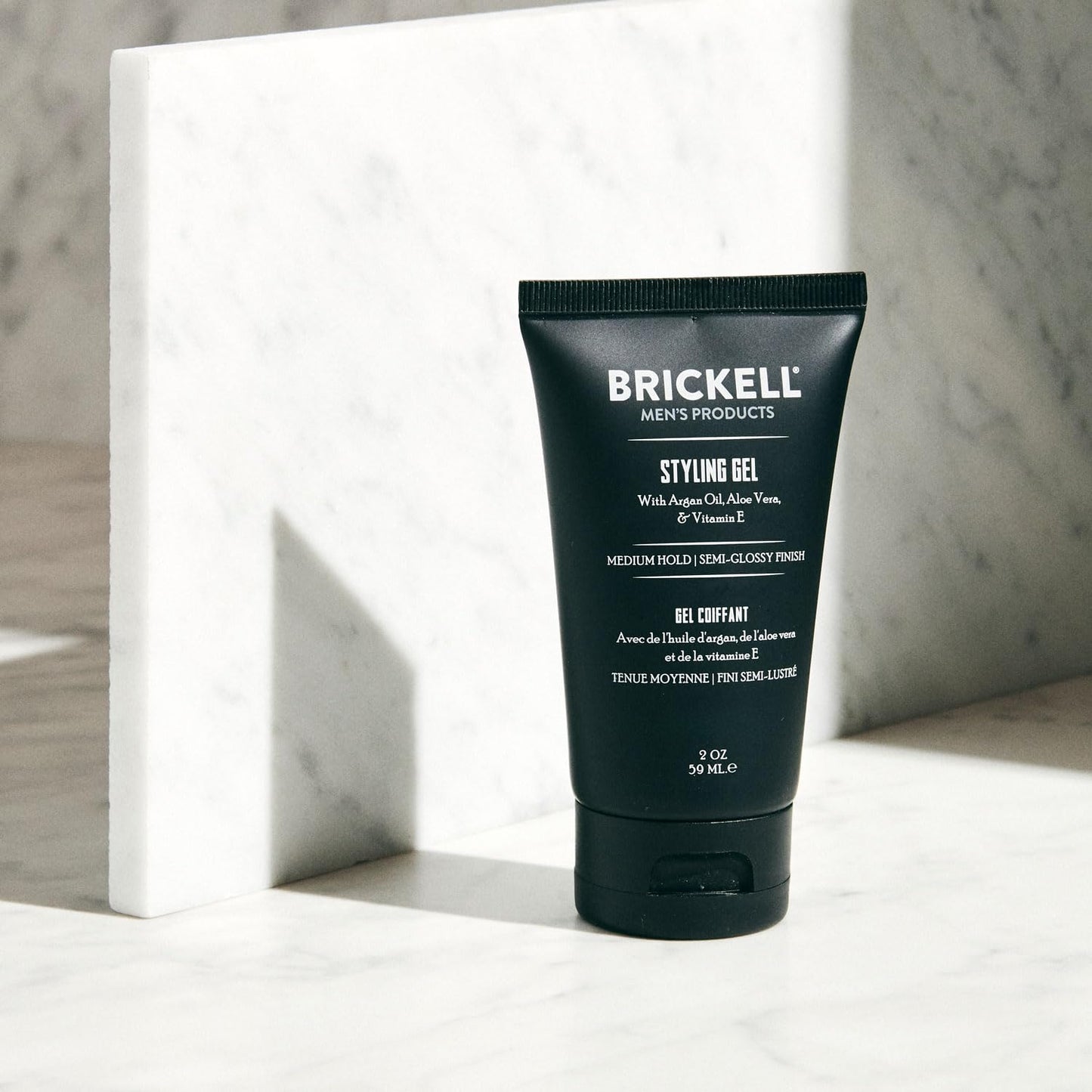Brickell Men's Hair Styling Hair Gel For Men, Natural and Organic, All Day Hold for Glossy Style, Natural Scented, 2 Ounce Beauty & Personal Care Brickell Men's Products