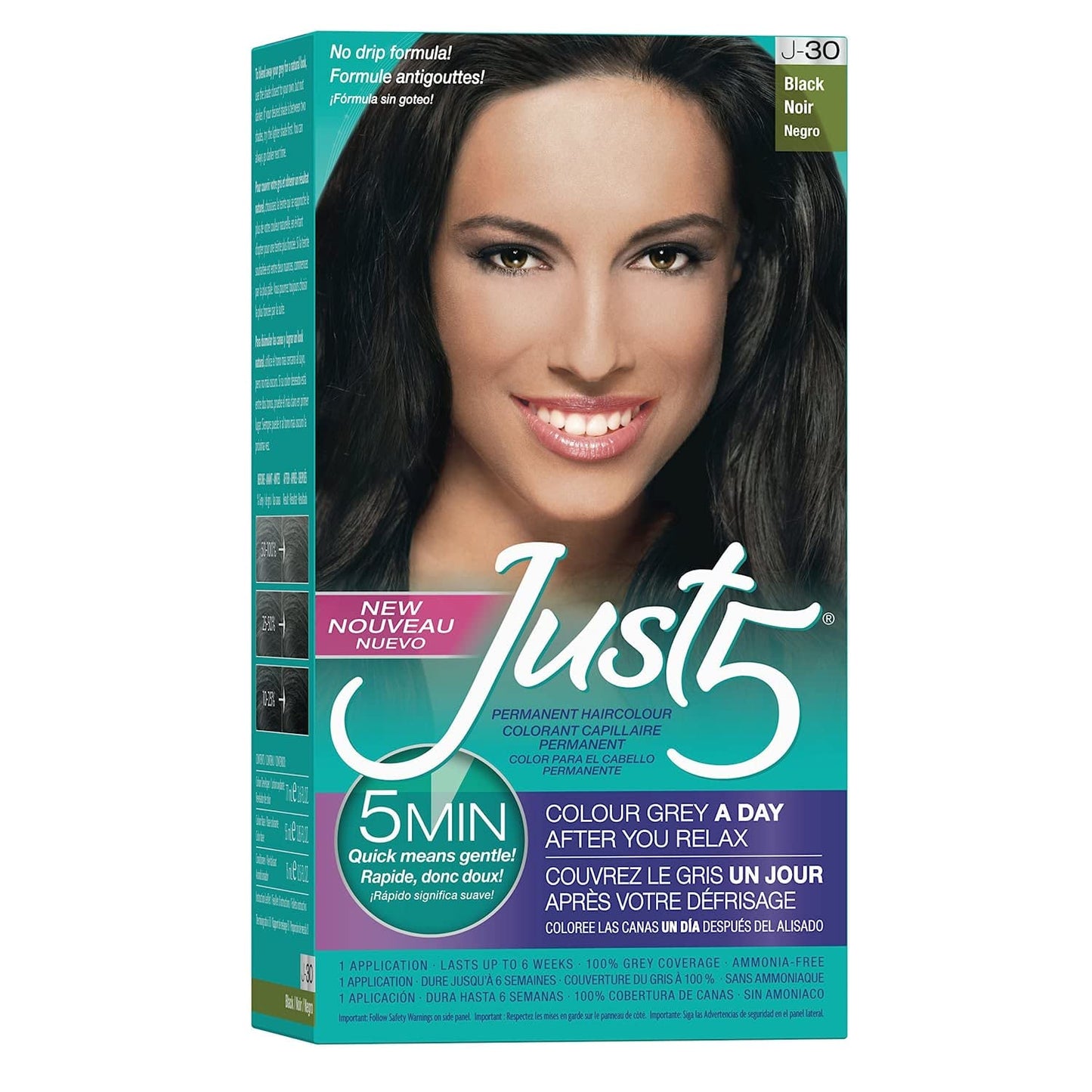 Just 5 Women's Hair Color, Black, J-30 (2 Pack) Beauty & Personal Care Just 1