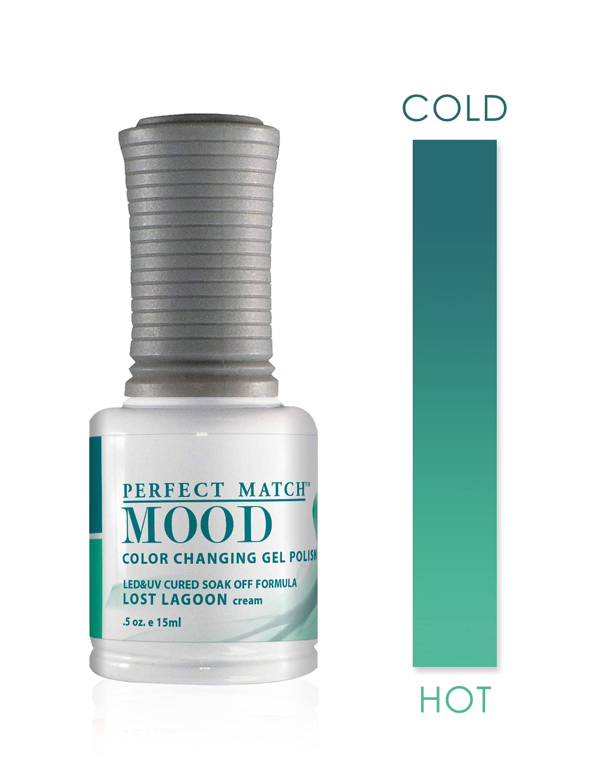 LeChat Perfect Match Mood Gel Polish, Lost Lagoon, 0.500 Ounce (MPMG41)