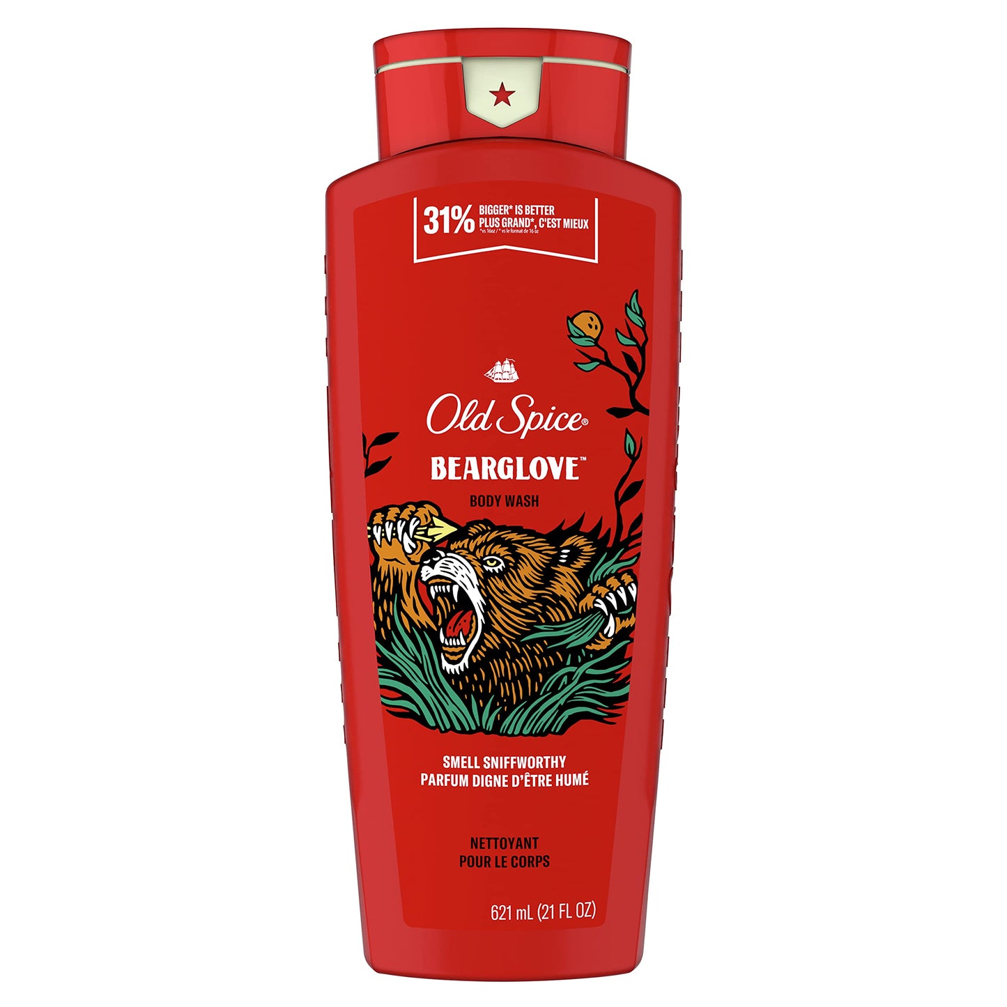 Old Spice Body Wash for Men, Wild Collection Bear Glove Scent, 21 Fl Oz (Pack Of 4) Beauty & Personal Care Old Spice