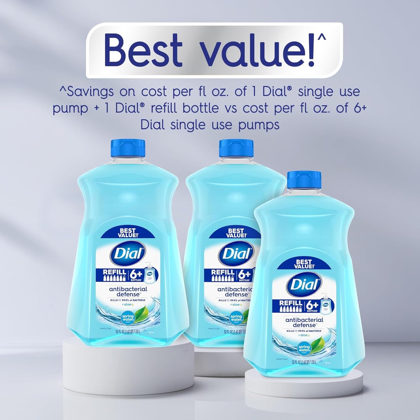 Liquid Hand Soap Refill, Dial Spring Water Hand Wash, 52 Fl Oz (Bundle of 2 Bottle) Beauty & Personal Care JAOSOP