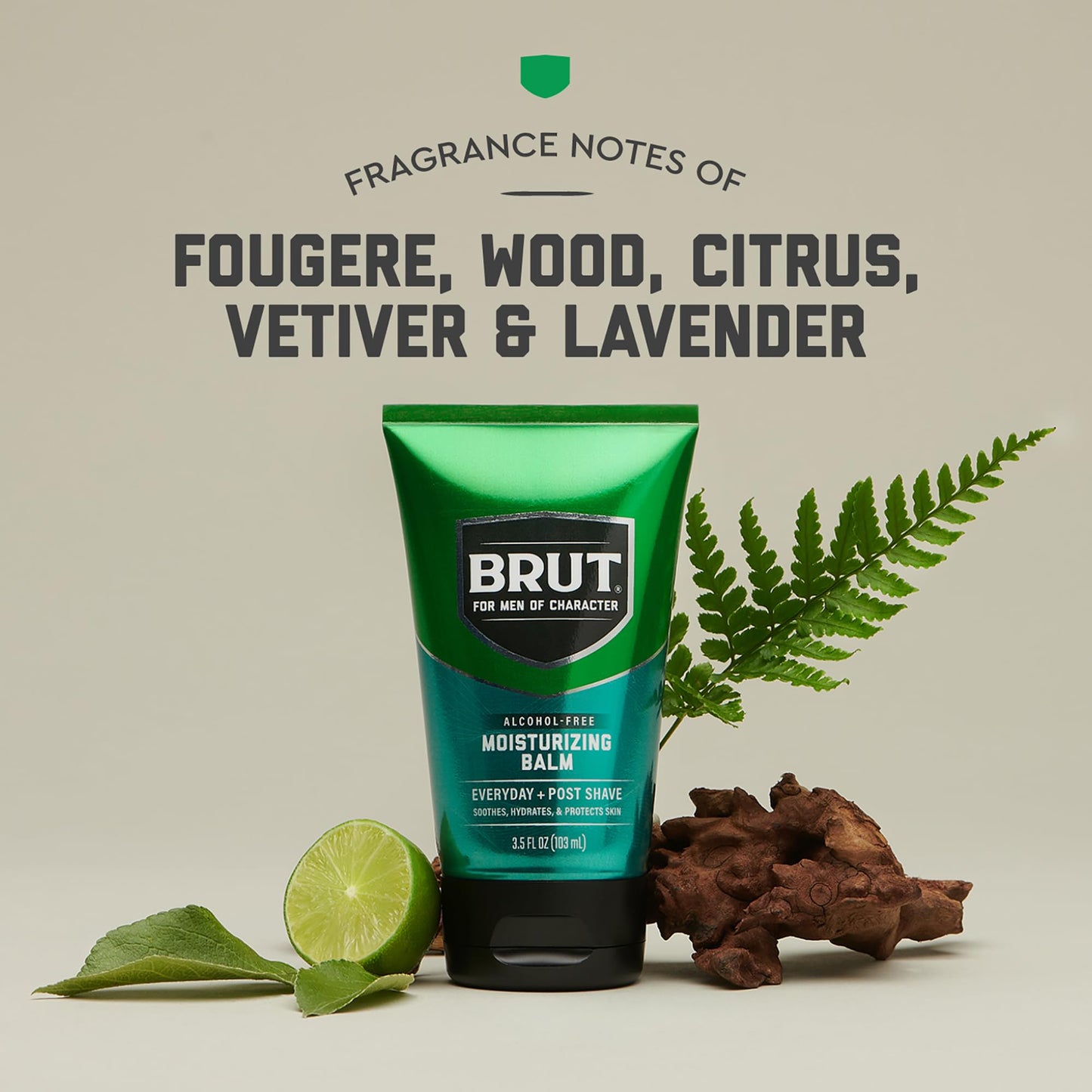 Brut Moisturizing Balm - Soothing Men’s Face Moisturizer with Signature Scent - Lightweight and Grease-Free Aftershave Lotion - 3.5 oz Beauty & Personal Care Brut