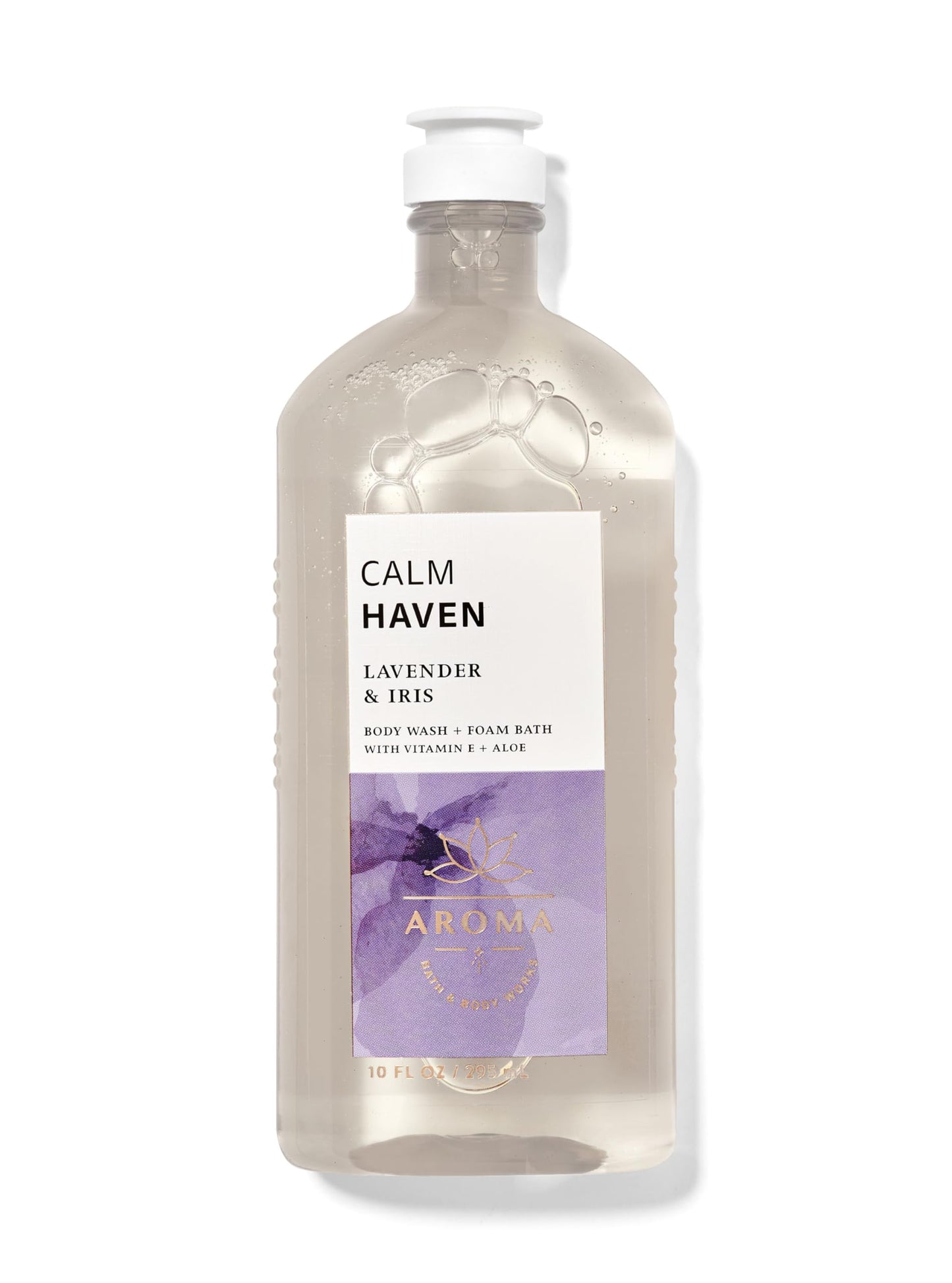 Bath & Body Works Calm Haven Lavender Iris Body Wash & Foam Bath, 10 Fl Oz Beauty & Personal Care Bath & Body Works