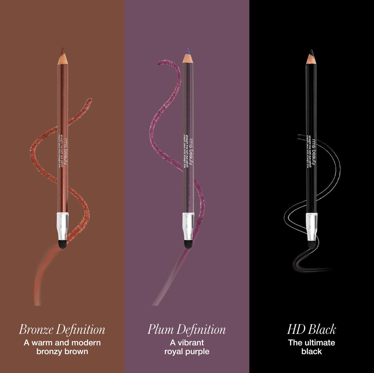 RMS Beauty Straight Line Kohl Eye Pencil - Waterproof, Creamy, Long-Lasting, Smudge-Proof, Intense Rich Color, Natural Ingredients, Twist-Up, 0.04 oz Beauty & Personal Care RMS Beauty