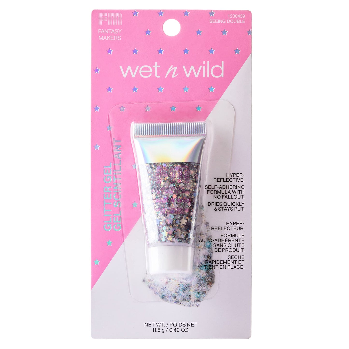 Body Glitter by Wet n Wild Fantasy Makers Glitter Gel Silver Seeing Double Beauty & Personal Care wet n wild
