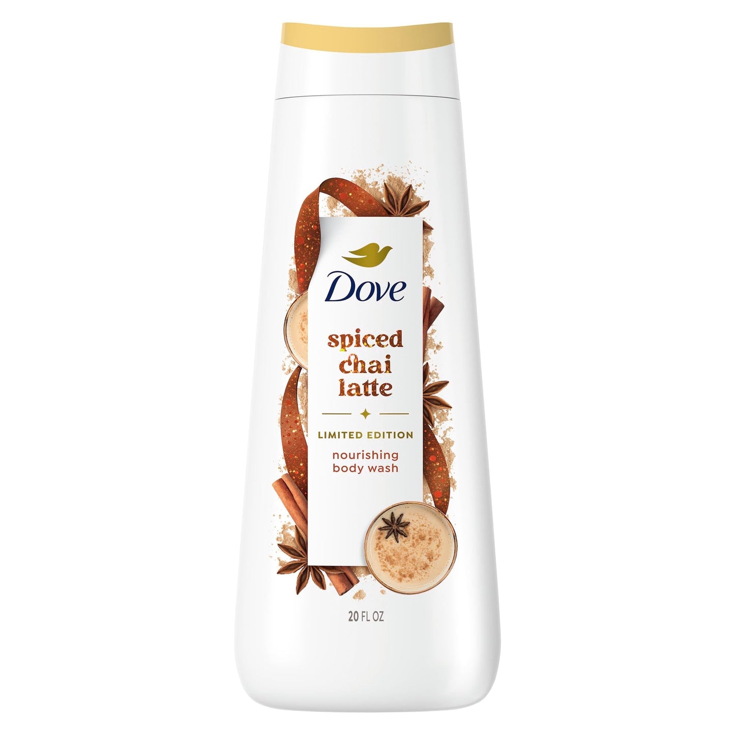 Dove Spiced Chai Latte Liquid Body Wash for Deep Nourishment Holiday Treats Limited Edition, 20 fl oz Beauty & Personal Care Dove