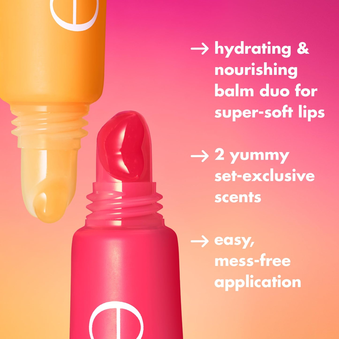 e.l.f. Squeeze Me More Lip Balm Duo, Moisturizing Balm For A Sheer Tint Of Color, Made With Hyaluronic Acid, Vegan & Cruelty-Free, Mango & Watermelon Beauty and Personal Care e.l.f.
