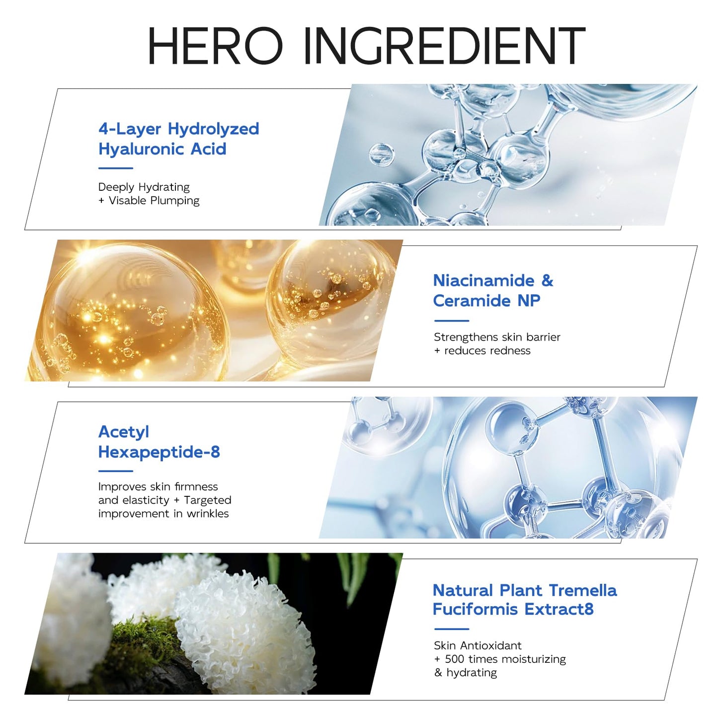 3% Hyaluronic Acid Serum for Face, Anti-Aging Hydrating Serum with 20,000 ppm Ceramide NP & 10,000ppm Acetyl Hexapeptide-8, Korean Skincare ultra Beauty & Personal Care Dumie