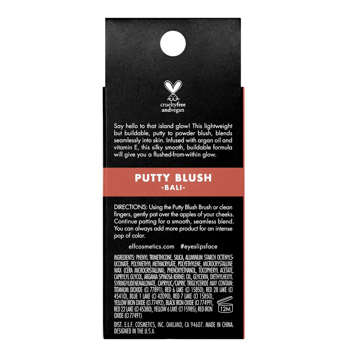 e.l.f. Putty Blush, Creamy & High-Pigment Formula For A Natural Glow, Delivers A Semi-Matte & Powder Finish, Vegan & Cruelty-Free, Bali Beauty & Personal Care e.l.f.