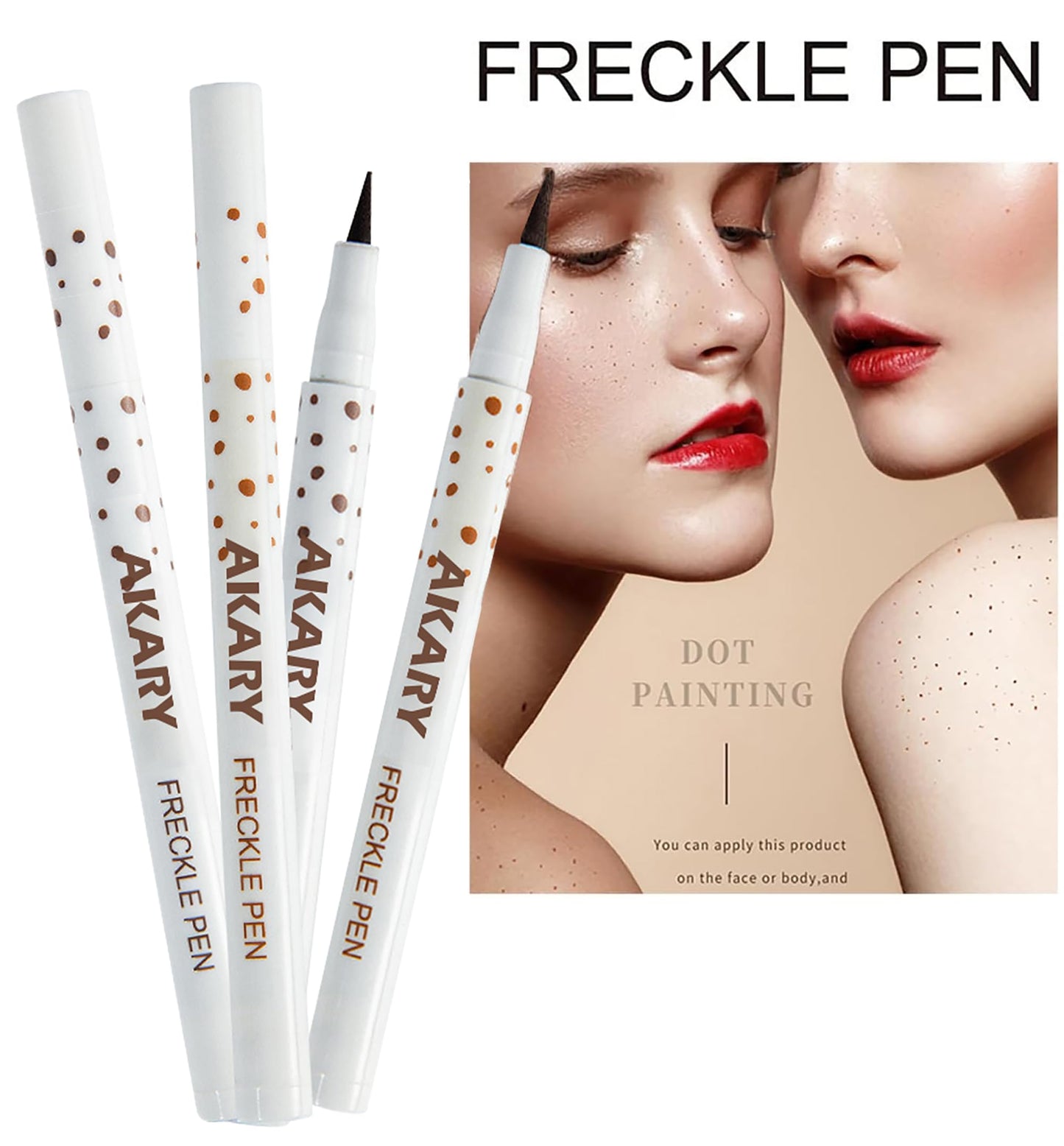 AKARY Freckle Pen Professional Lifelike Face Concealer Point Out Natural Waterproof Longlasting Soft Artificial Freckles Fine Makeup Freckle Pen Life Beauty & Personal Care AKARY