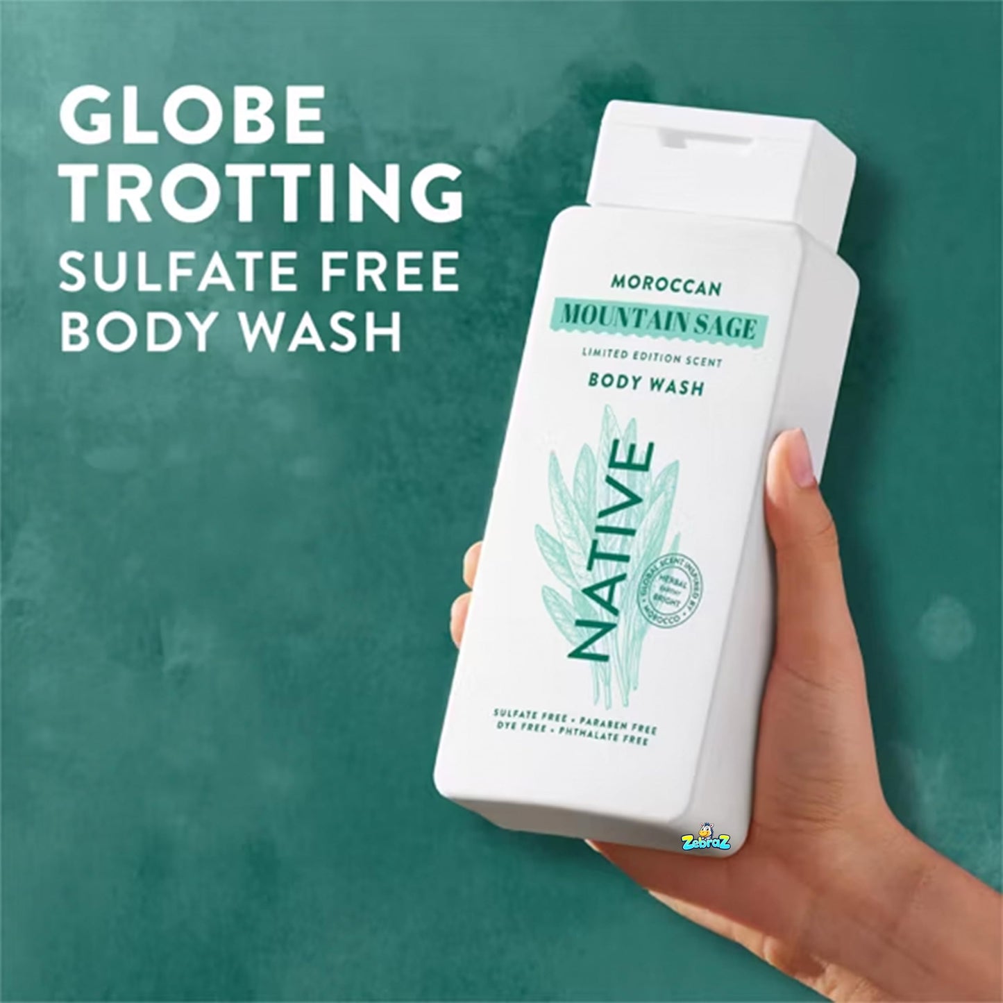 Native - Passport Limited Edition Global Flavors Sulfate-Free - Body Wash - Moroccan Mountain Sage - 18 fl oz - Pack Of 02 Beauty & Personal Care Native