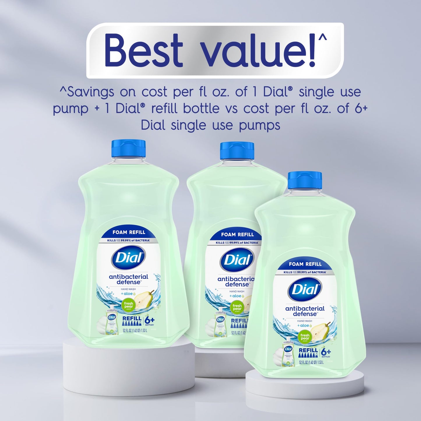 Dial Antibacterial Foaming Hand Soap Refill, Fresh Pear, 52 fl oz Beauty & Personal Care Dial