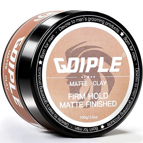 Hair Styling Clay, Matte Finish Hair Paste for Men, Water Based Matte Texture, Clay Pomade Ideal for All Men's Hair Types 100g (3.5oz) Beauty & Personal Care Goiple