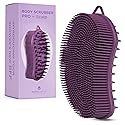 MainBasics Silicone Body Scrubber Dual-Sided Shower Loofah and Scalp Scrubber (Purple, Scalp) Beauty & Personal Care MainBasics