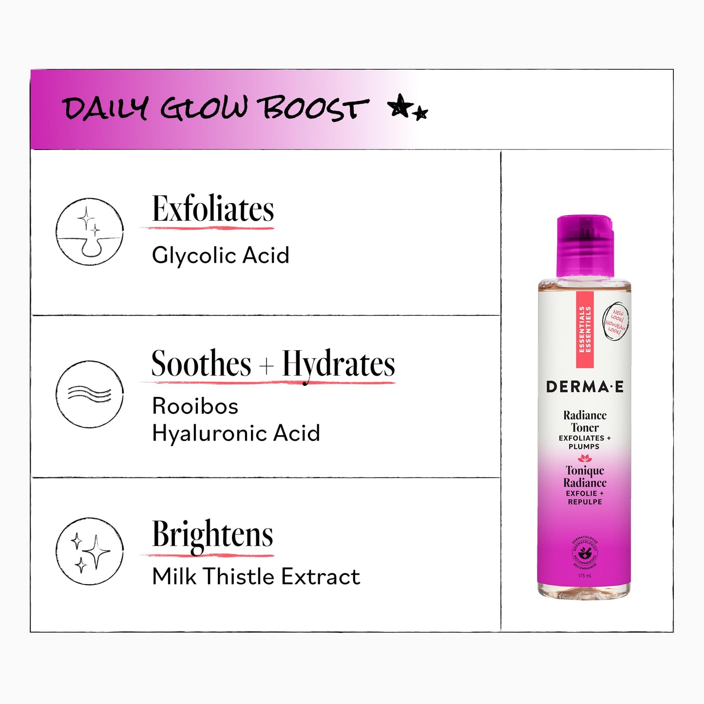 Derma-E Essentials Radiance Toner Unisex 6 oz Beauty & Personal Care Derma E
