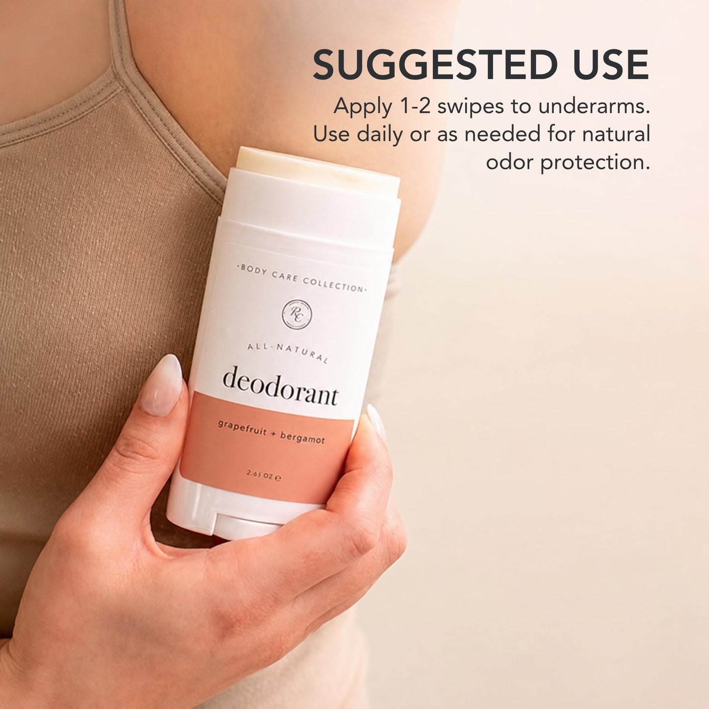 Rowe Casa Organics Grapefruit + Bergamot Aluminum Free Deodorant for Men and Women, Sweet and Citrusy Paraben-Free Deodorant Stick Beauty and Personal Care Rowe Casa Organics