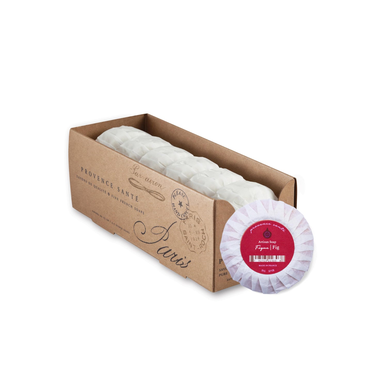 Provence Sante Luxury French Cleansing Bar - Moisturizing Shea Butter - Triple-milled Fig Fragrance, 2.7oz (Pack of 6) Beauty & Personal Care Provence Sante