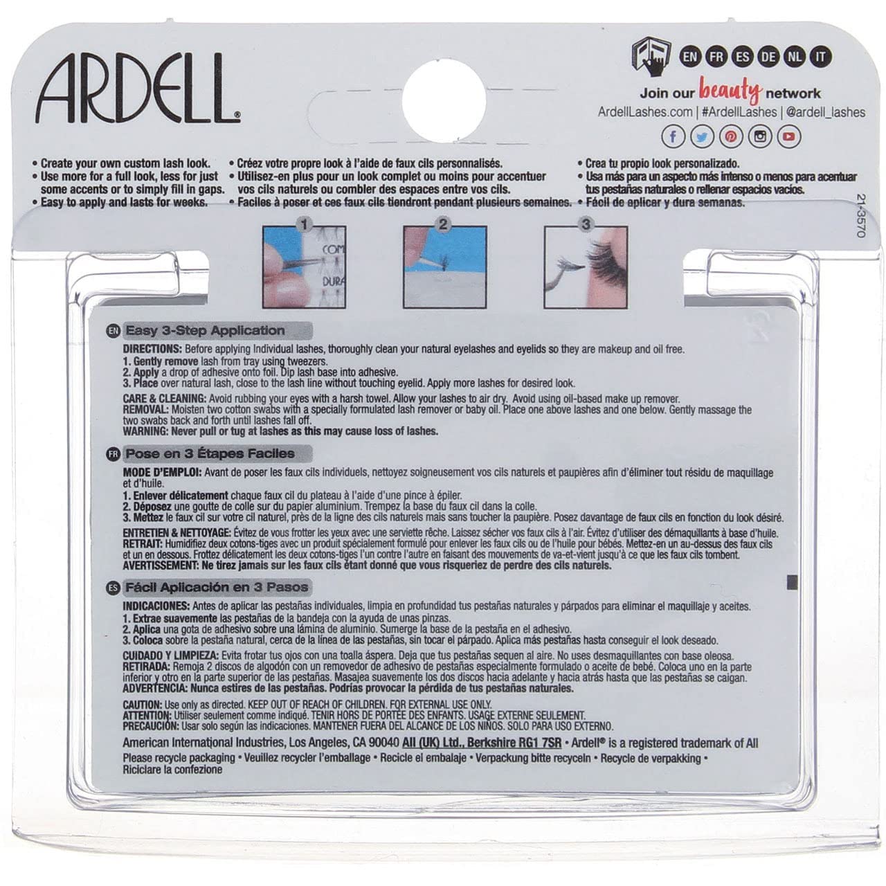 Ardell Duralash Naturals Individual Lashes - Short, 56-Count (Pack of 4) Beauty & Personal Care Ardell
