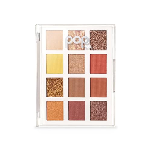 POP Beauty LIGHTSHOW PALETTE | FIRE FIT - Eyeshadow Palette, 12 Shades, Complementary Colours, Multi-Textured, Richly-Pigmented | Matte, Metallic Beauty & Personal Care POP Beauty