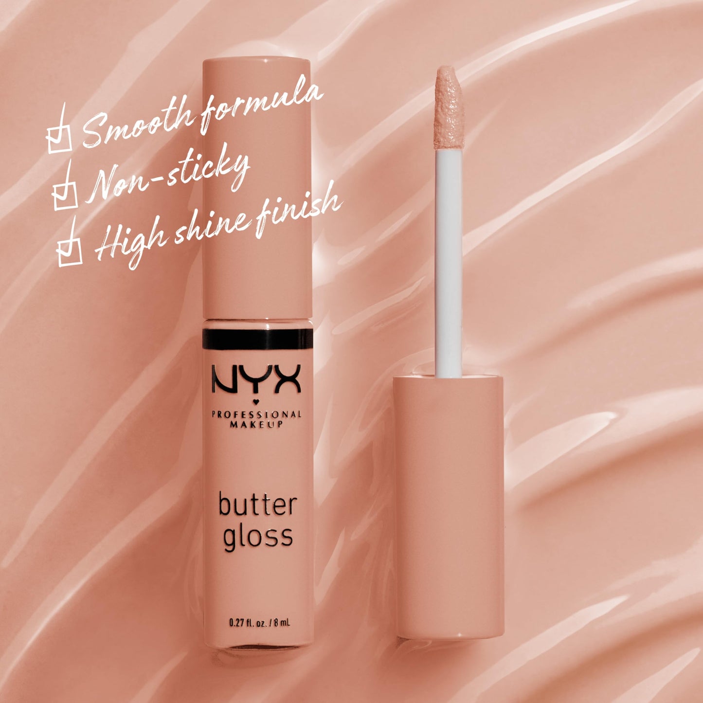 NYX PROFESSIONAL MAKEUP Butter Gloss, Non-Sticky Lip Gloss - Madeleine (Mid-Tone Nude) Beauty & Personal Care NYX PROFESSIONAL MAKEUP