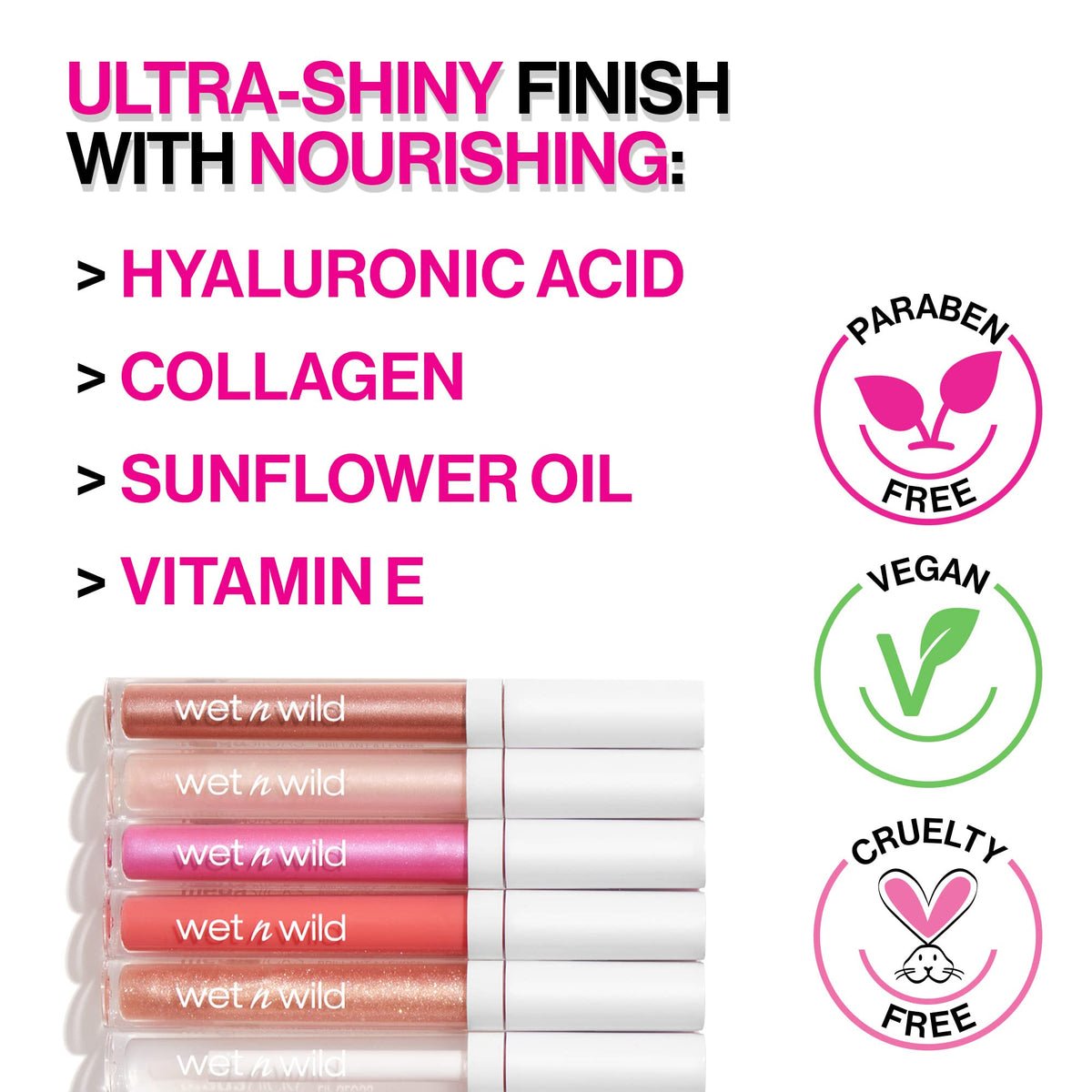 wet n wild Megaslicks Lipgloss, Sinless, 0.5 Ounce, 544 Beauty & Personal Care wet n wild