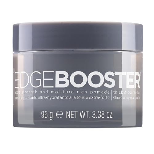 Style Factor Edge Booster Extra Strength & Moisture Rich Pomade | Strong Hold Edge Control Gel for Thick & Coarse Hair | High Shine, Non-Greasy Beauty & Personal Care Style Factor