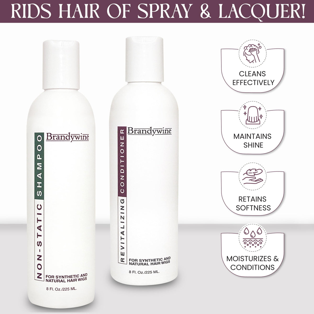 Anti Static Shampoo & Revitalizing Conditioner 8 Ounce, Value Pack Bundle 2 items Beauty & Personal Care Brandywine