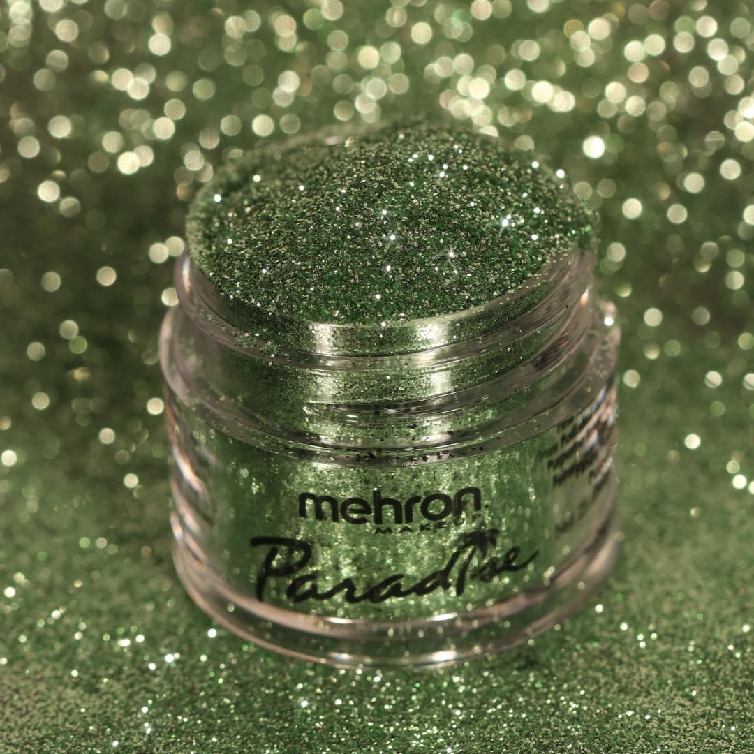 Mehron Makeup Paradise Glitter FX | Professional Cosmetic for Makeup & Art | Vibrant & Shimmering Loose Glitter .25 oz (7 g) (Pastel Green) Beauty & Personal Care Mehron