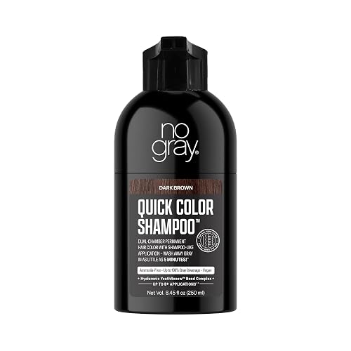 No Gray Quick Permanent Hair Color Shampoo, Dark Brown, 8.45 oz Beauty & Personal Care No Gray