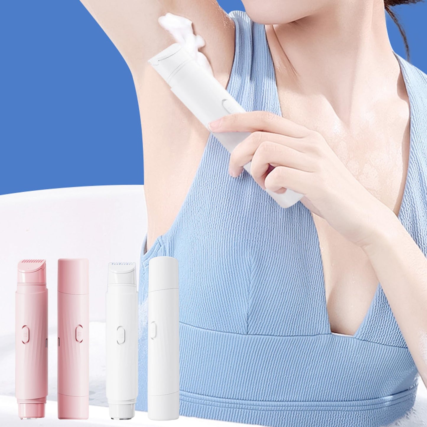 Electric Face Hair Removers Hair Removal Device Bikinis Line Trimming Tool Washable Device Suitable for Woman Body Use Bikinis Trimmer for Women Beauty and Personal Care Decours