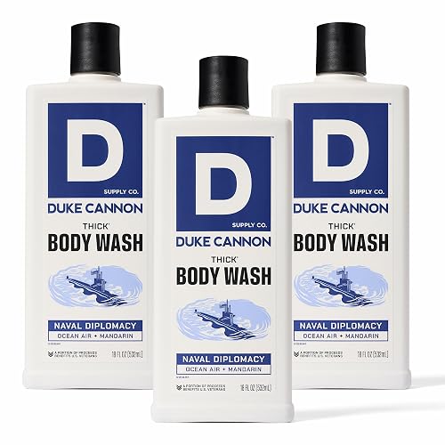 Duke Cannon Supply Co. THICK High-Viscosity Body Wash for Men - Smells Like Naval Supremacy, 17.5 Fl Oz 3PACK Beauty & Personal Care Duke Cannon Supply Co.