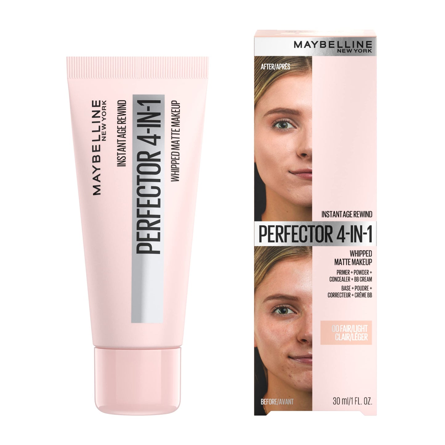 Maybelline Instant Age Rewind Instant Perfector 4-In-1 Matte Makeup, 00 Fair/Light, 1 Count Beauty & Personal Care MAYBELLINE