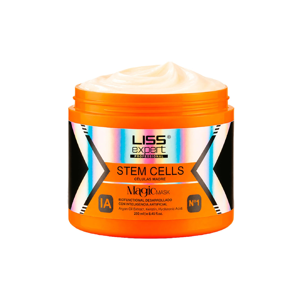 Liss Expert Stem Cells Magic Hair MASK, Argan Oil, Keratin, Hyaluronic Acid | Provides Long-Lasting Frizz & Humidity Protection| Moisturizing | For