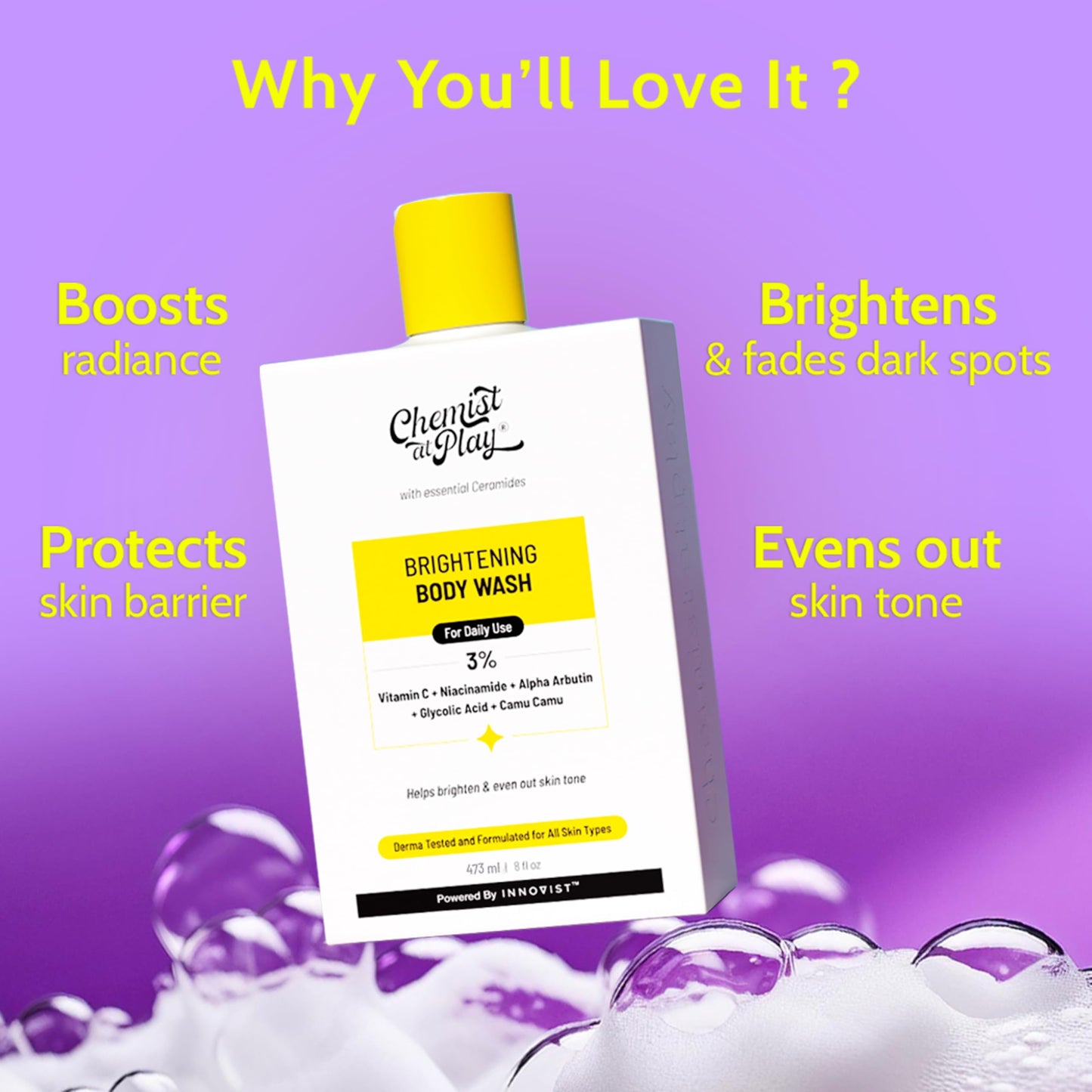Chemist at Play 1% Salicylic Acid Body Wash | Paraben & SLS Free | Gentle Exfoliating Shower Gel | Prevents Body Acne, Bumpy Skin & Deep Cleanses Skin Beauty and Personal Care Chemist at Play