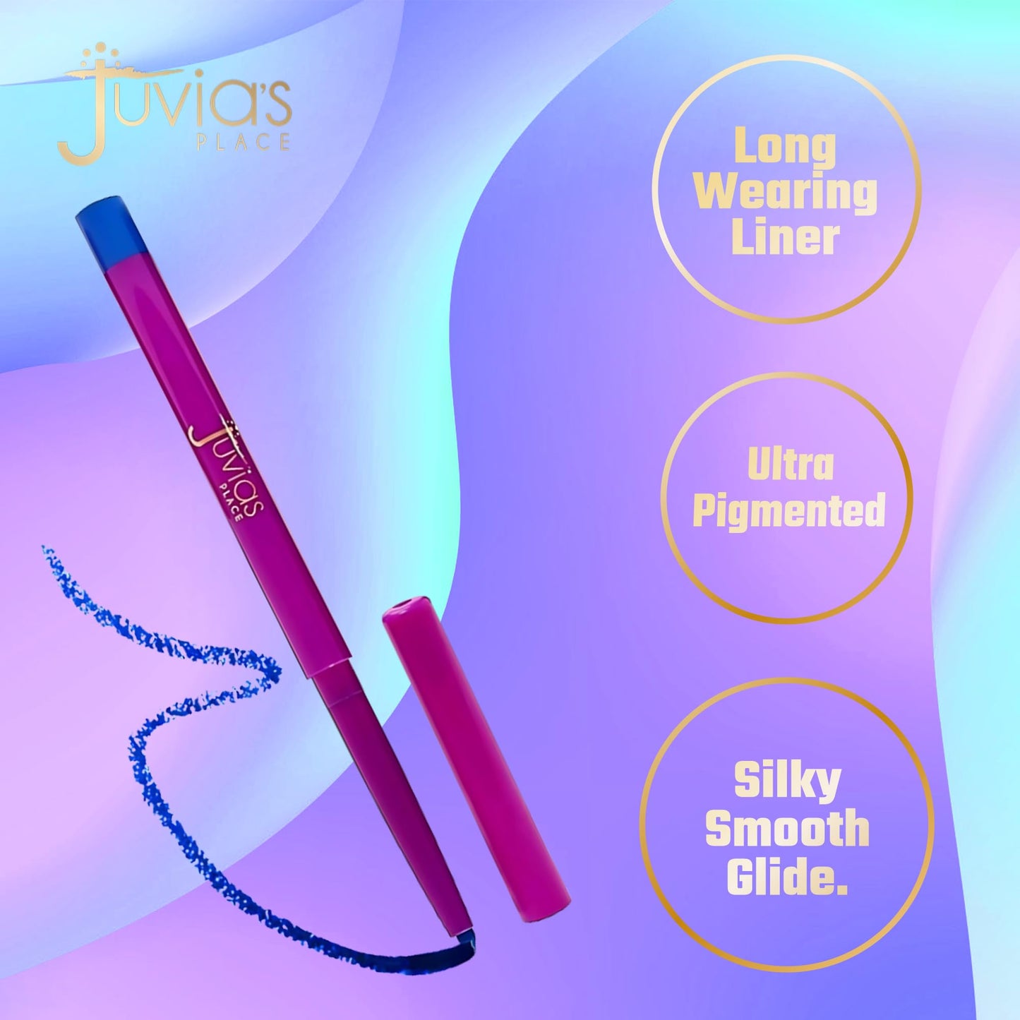 Juvia's Place Nubian Pencil Liner - Mechanical Pencil Liner, Long-lasting Makeup, Blendable, Light & Non-sticky, Compact Makeup (Royal) Beauty & Personal Care Juvia's Place